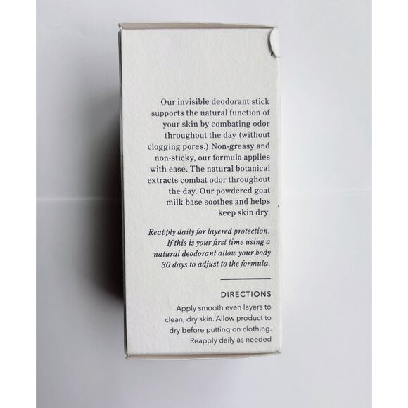 Beekman 1802 Milk Stick Invisible Deodorant with Goat Milk 2.5oz/70g - Picture 3 of 4